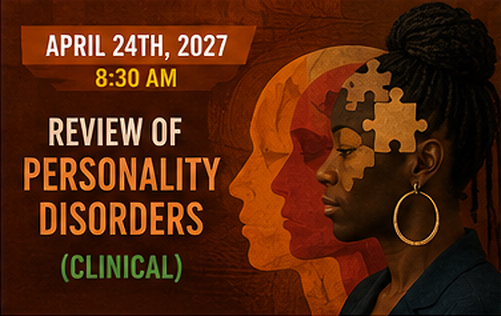 Review of Personality Disorders (Clinical) – VIRTUAL